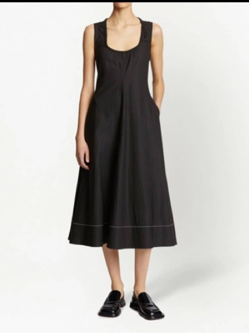 Proenza Schouler White Label U-neck Sleeveless Midi Dress